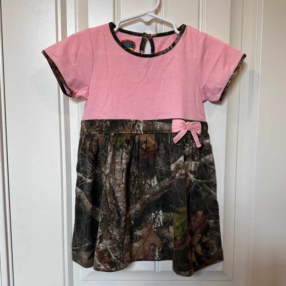 2T Pink Camo Dress. NWT.